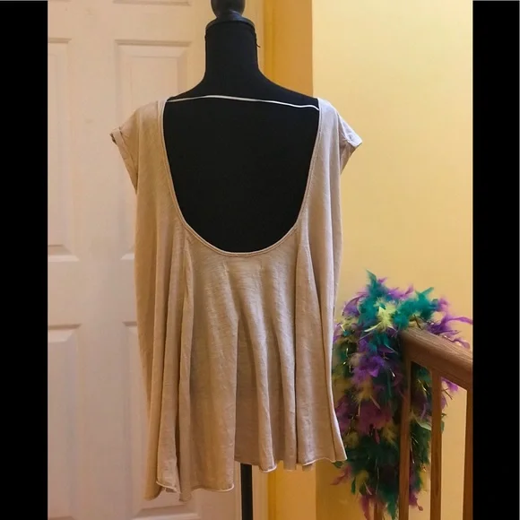 We The Free Tan Short Sleeve Tee Essential - Picture 3 of 8